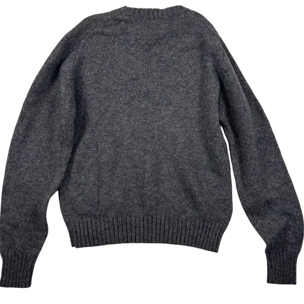 Vintage Hill & Archer Mens Large Wool Blend Crewneck Sweater Gray